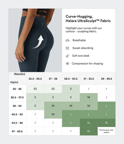 UltraSculpt High Waisted Tummy Control Pocket Shaping Training Leggings