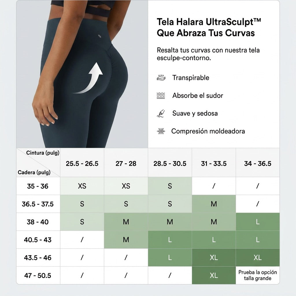 Leggings de Cintura Alta con Control de Abdomen Ultra Sculpt