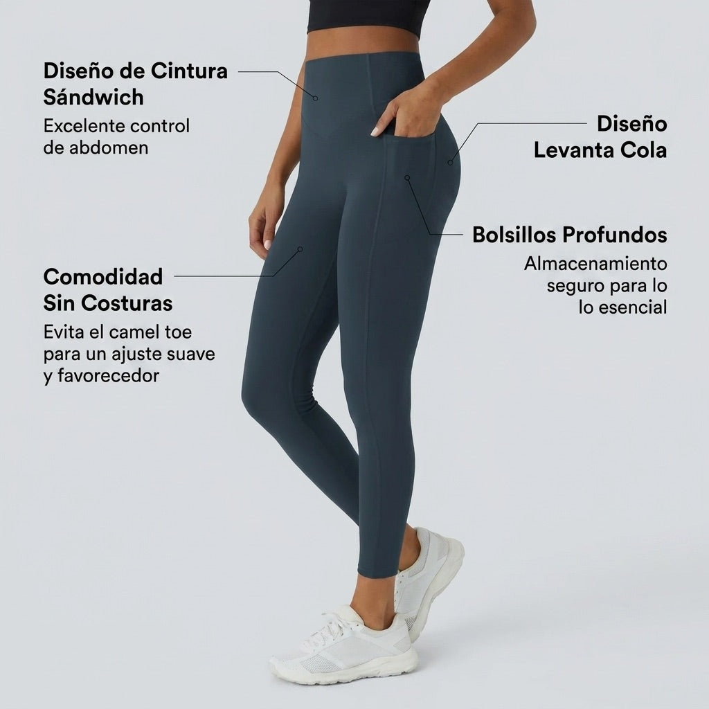 Leggings de Cintura Alta con Control de Abdomen Ultra Sculpt